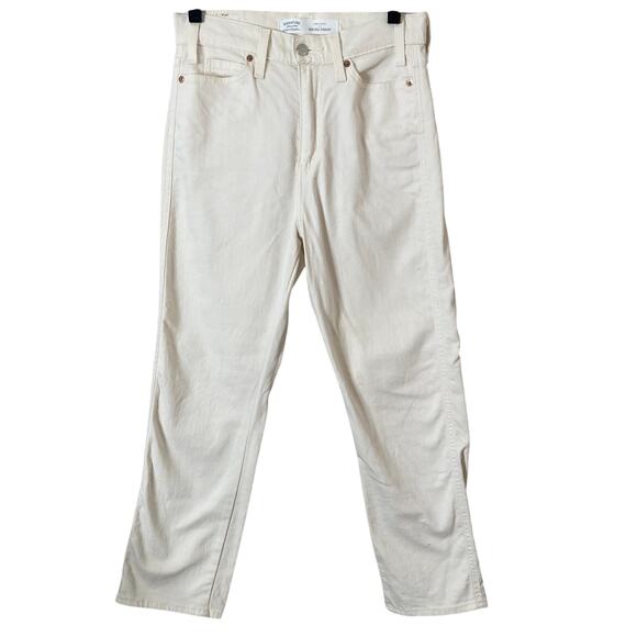 Signature Levis Jeans Womens Size 2 Heritage High Rise Straight White - Picture 3 of 12